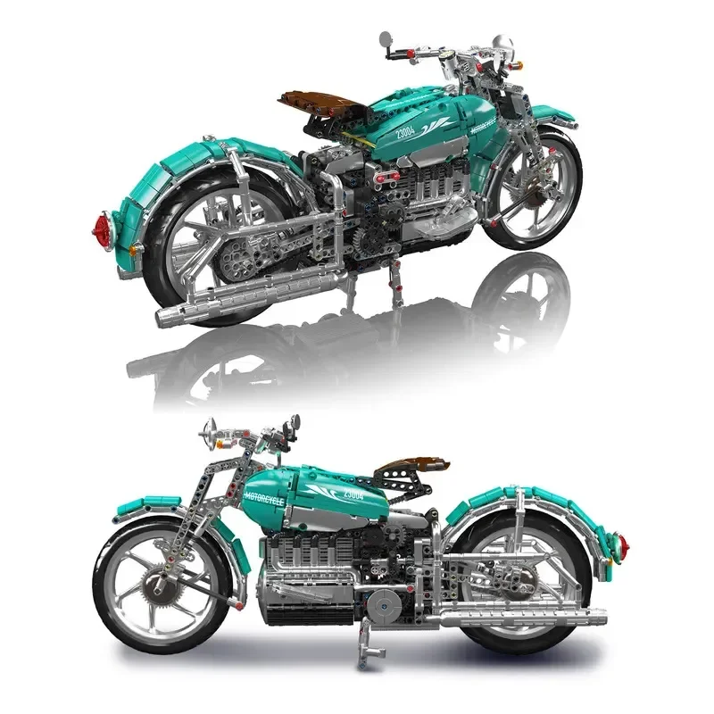 

Конструктор Mould King 23004: Американский круизный мотоцикл, имитационная модель, настольное украшение, развивающая игрушка для мальчиков, креативный подарок