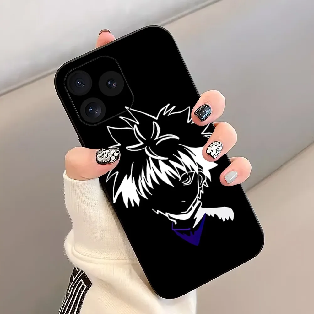 Anime hisoka caçador x caçadores caso de telefone para iphone 8 11 12 13 pro 14 15 mini x xr xs max plus escudo