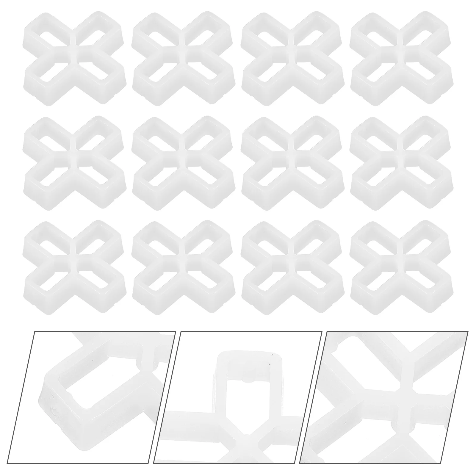 100 Pcs Deck Spacer Tile Grout Spacers Flooring Leveling System Gasket Brick Kit Pvc Ceramic 10mm Porcelain