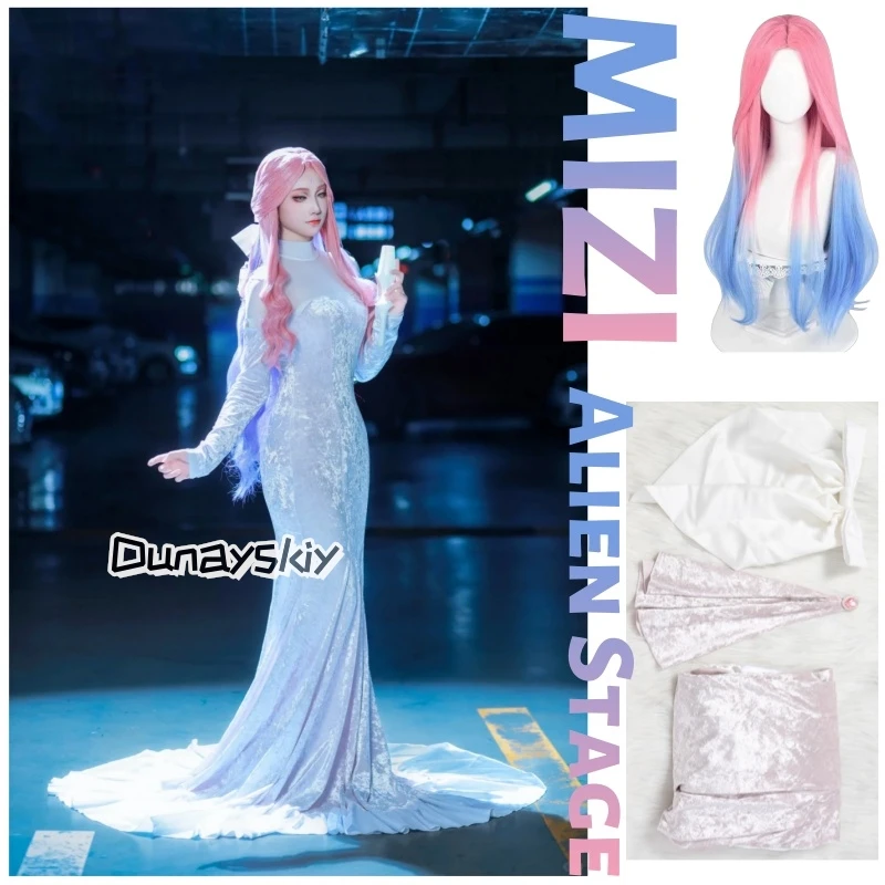 Alien Stage Till Cosplay Mizi kostium Tshirt czerwone spodnie kostium fantazyjne ubrania imprezowe garnitur ogonowy Halloween karnawałowe mundury
