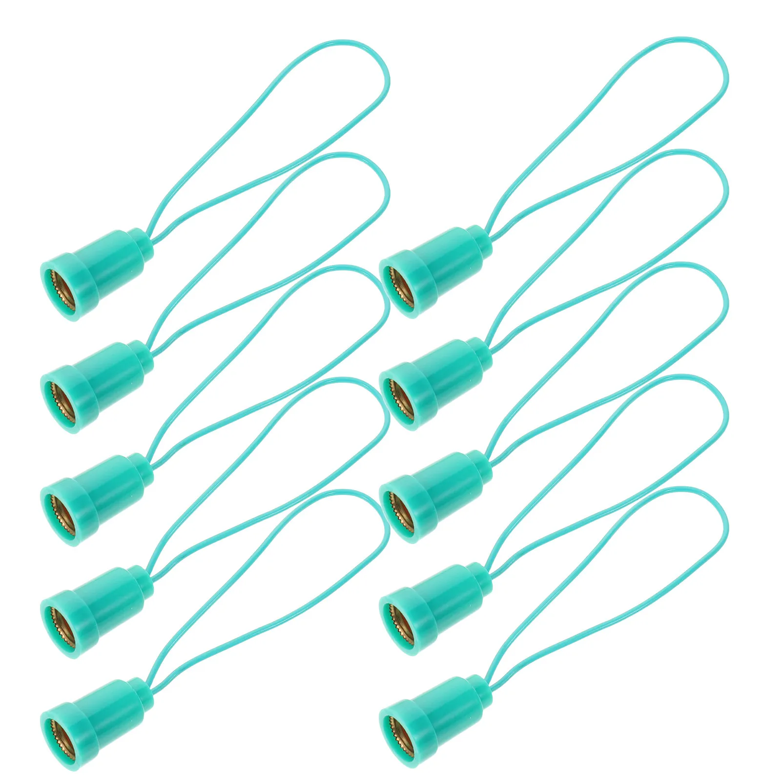 

10 шт. патронов E14, зеленые пластиковые мини-держатели для ламп с винтовым креплением, для люстр и светильников, проводные патроны для люстр