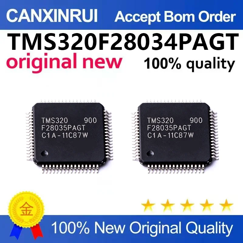 （5pcs-100pcsBrand new original TMS320F28034PAGT silk screen F28034PAGT microprocessor chip LQFP64