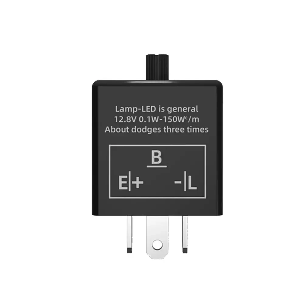 12v 3 pin Adjustable LED Flasher Relay Motorcycle Turn Signal Lights LED Flashing Converter Tool Electronics Regulator Kit