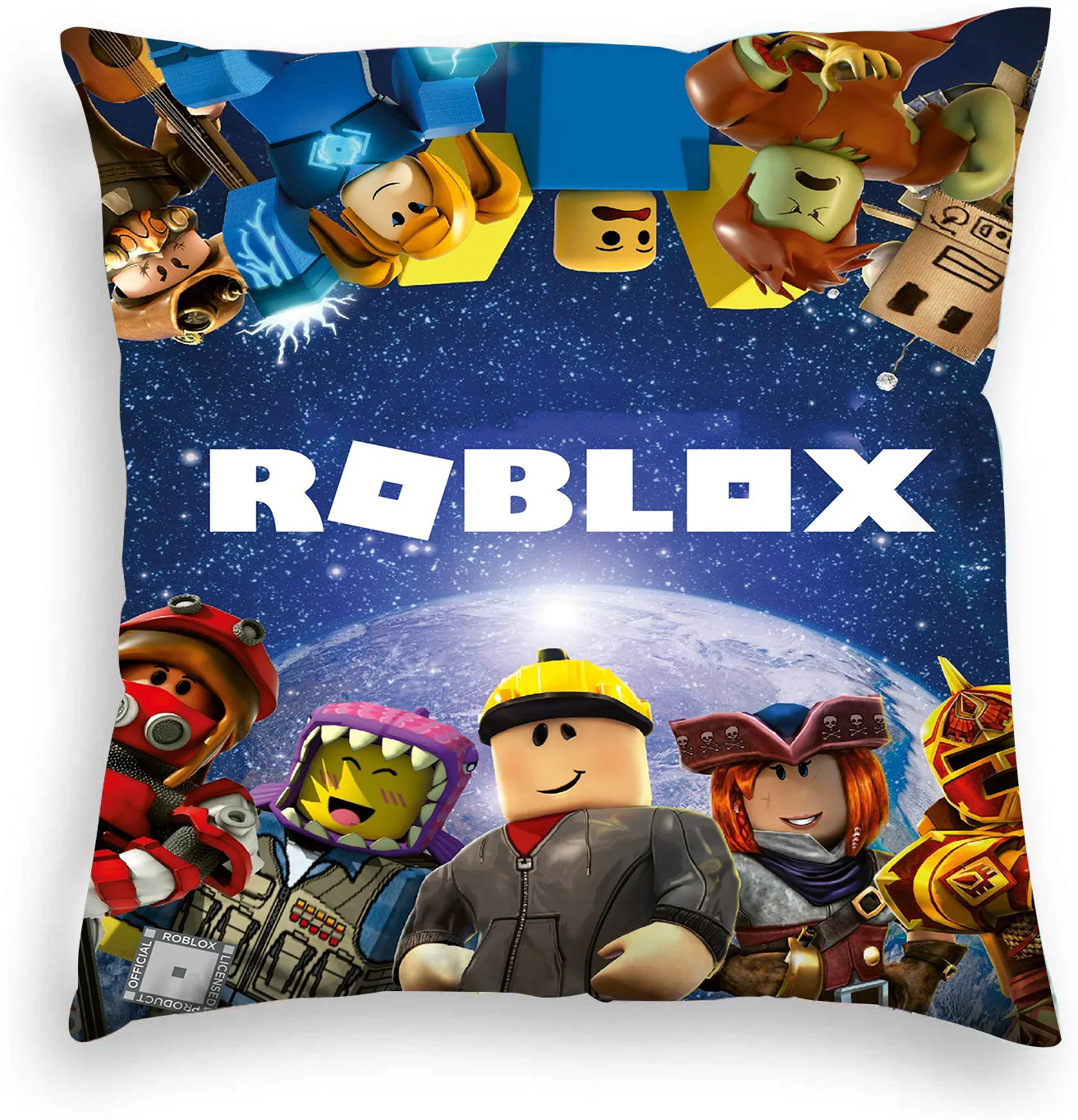 Cartoon Roblox Peripheral Pillowcase Car Living Room Game Characters Peripheral Sofa Bedside Pillowcase Creative Gift