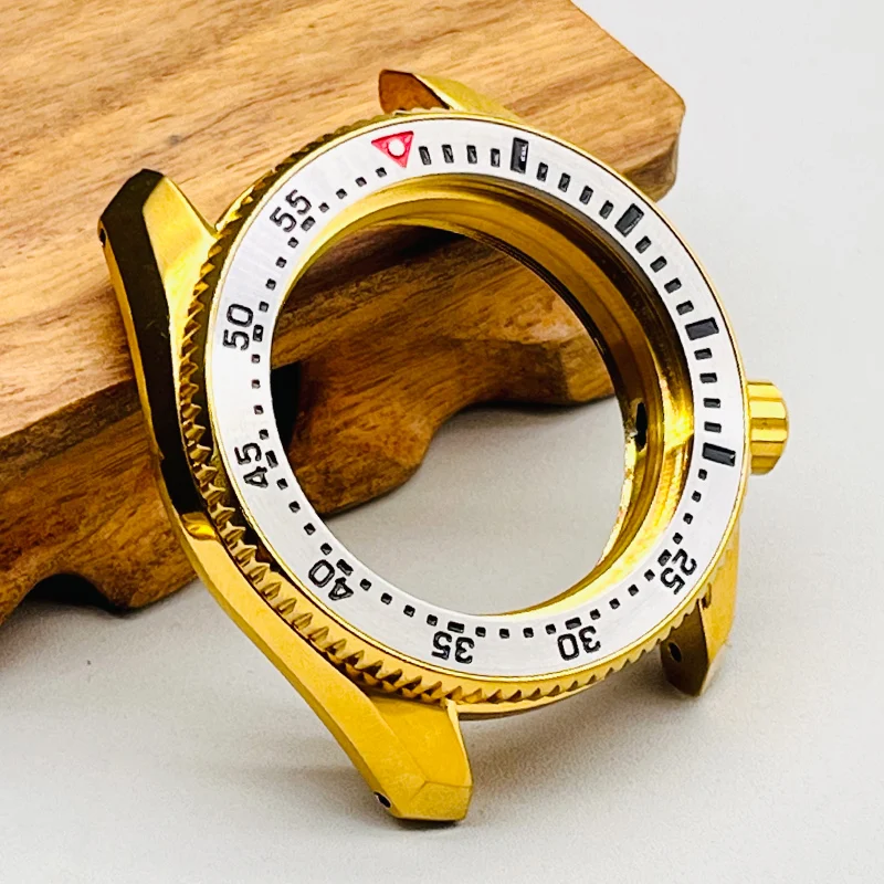 Сапфировое стекло, Золотое искусственное стекло NH35 подходит для часов Seiko SPB185 SPB187 для часов NH35 NH36, прозрачная задняя крышка для мужских дайвингов 20 атм