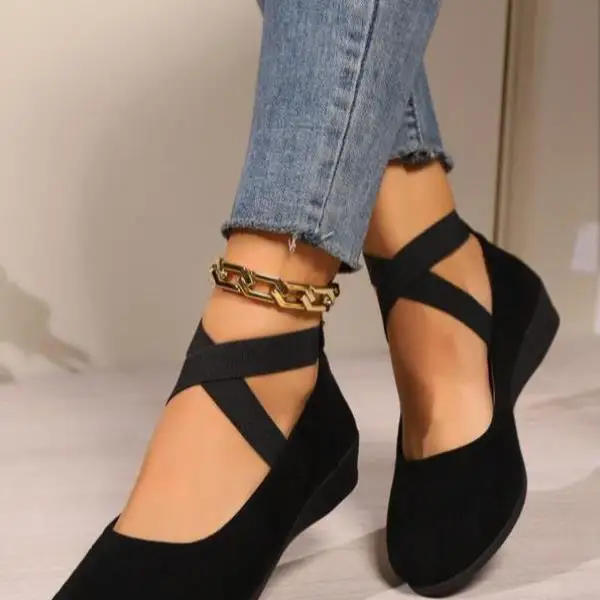 

New JaneMary High Cross oes Faionable Slip-On Women's oes Comfortable Rubber Sole Ci Walk Suitable for Middle-Aged An...