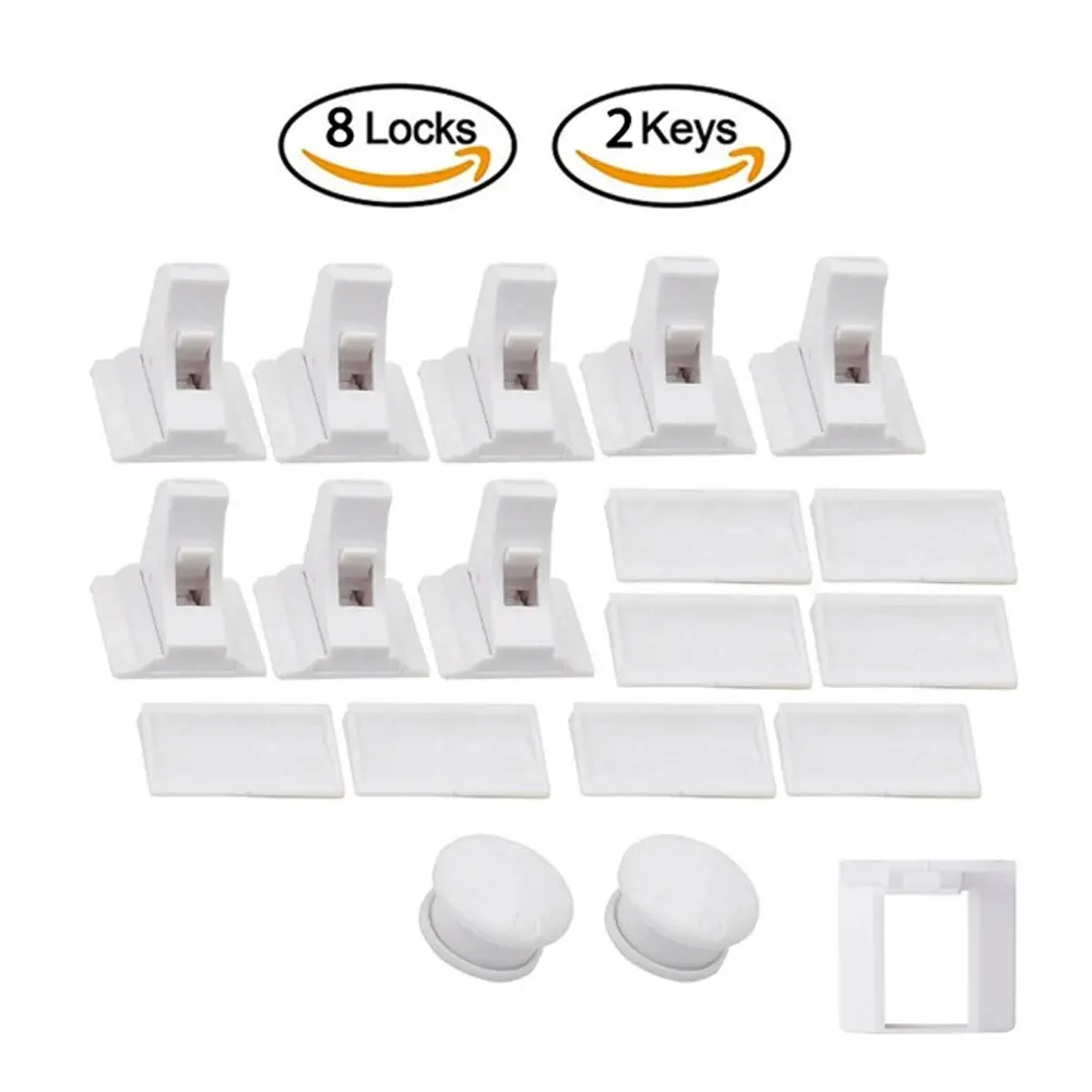 Babyveiligheidsslot Onzichtbaar slot Kinderbeveiliging Lade Klink Kastdeur Magnetisch kinderveiligheidsslot Limiter Kinderbescherming - afbeelding 1