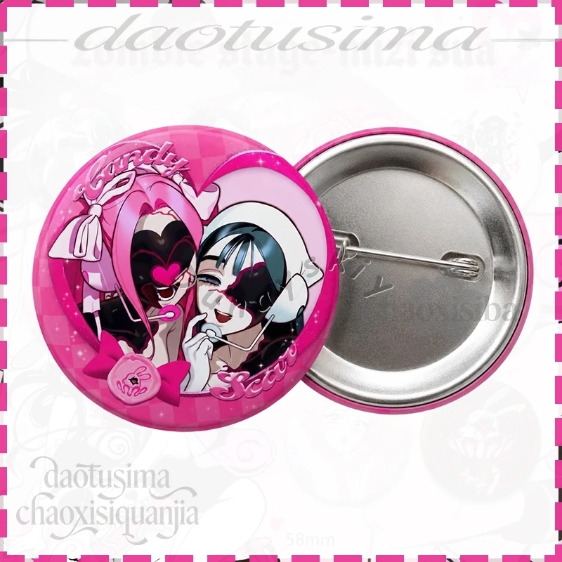 Zombie Metal Badges Mizi Sua Stage Cartoon Custom Accessories Tinplate Soft Button Pin Alien Stage Halloween Birthday Gifts Y2K