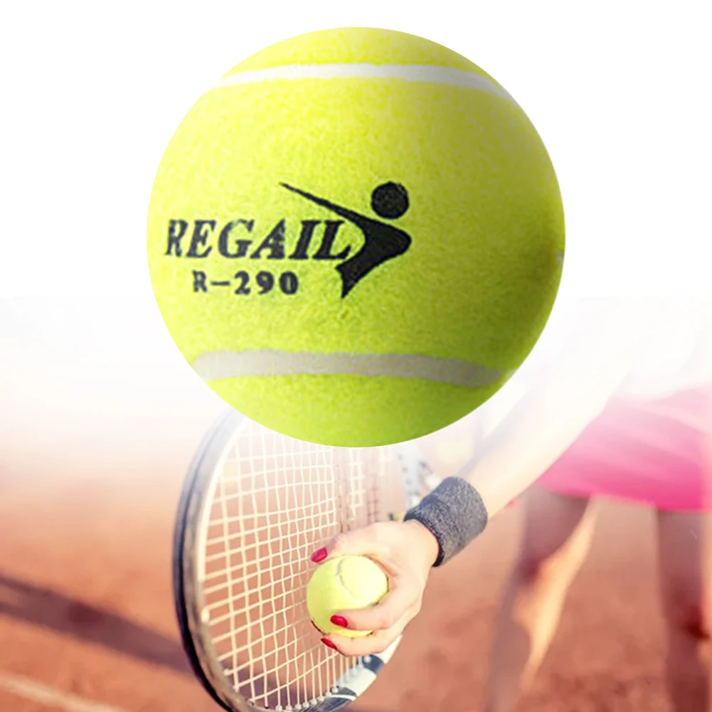 1Pc 6.4CM Professional Tennis Balls High Elastic Resistance Tennis Balls For Competition Training Dogs Bite Toys Balls ﻿