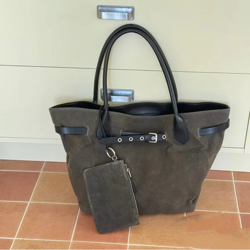 

Женская большая сумка с пряжкой на ремне, дизайнерская сумка, большая вместительная холщовая сумка-шоппер, сумка через плечо в форме крыльев для хранения в путешествиях