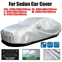 Waterproof Car Covers Auto Sun Full Cover Protector Universal For Sedan Snow Dust Rain Snowproof Car Accessories S/M/L/XL/XXL