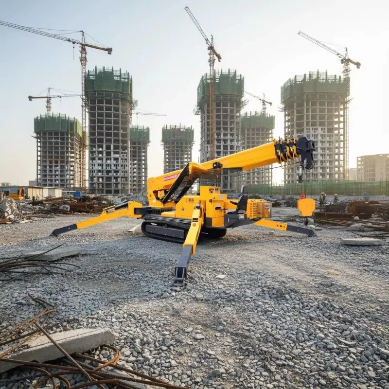 Premium Spider Crane 10 Ton Crawler Crane Industrial Lifting Solution for Power Plant and Bridge Maintenance