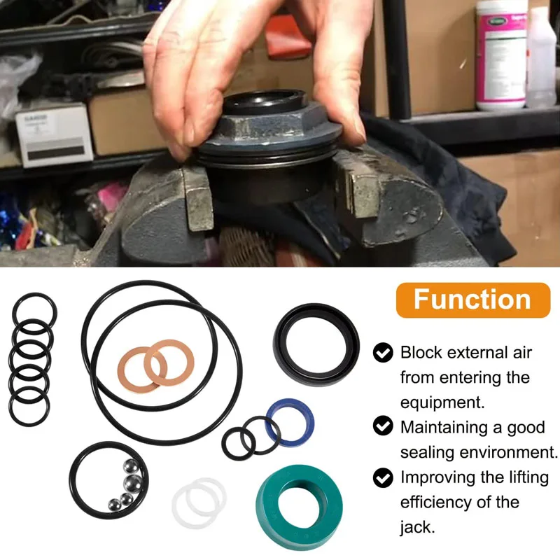 Seal Replacement Kit Fit for 2 Ton - Floor Jack Model NO. 328.12160 Sears Craftsman Quality Replacement Parts for Repairs