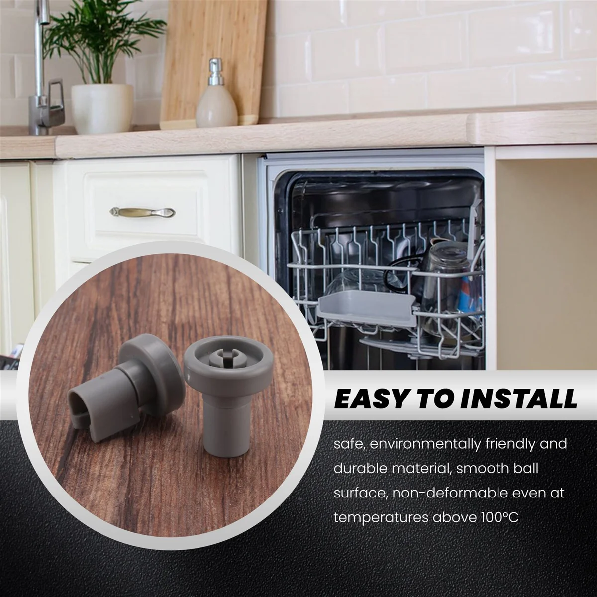 Y01A8PCS Dishwasher Basket Wheel for Aeg Favorit Privileg Zanussi Dish Washer Kits Accessories