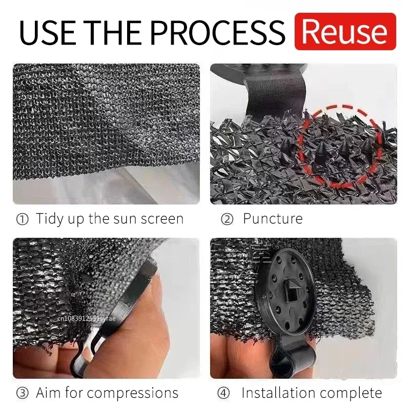 5/10/100pcs Heavy Duty Lock Grip Plastic Clips Greenhouse Shade Cloth Fix Clamp Tarp Clips Fence Fabric Clips for Garden Netting