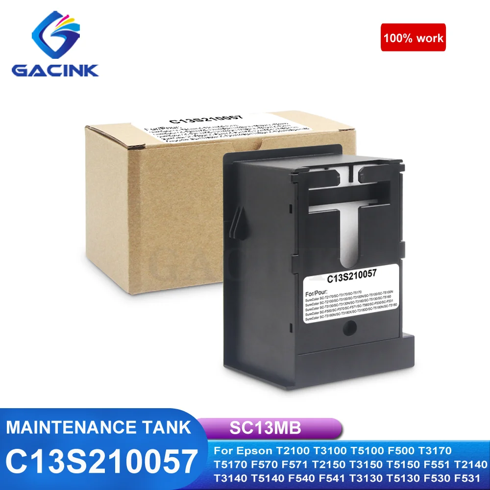 Резервуар C13S210057 SC13MB для обслуживания Epson SureColor T2100 T3100 T5100 F500 T3170 T5170 F570 F571 T2150 T3150 T5150 F551 T2140