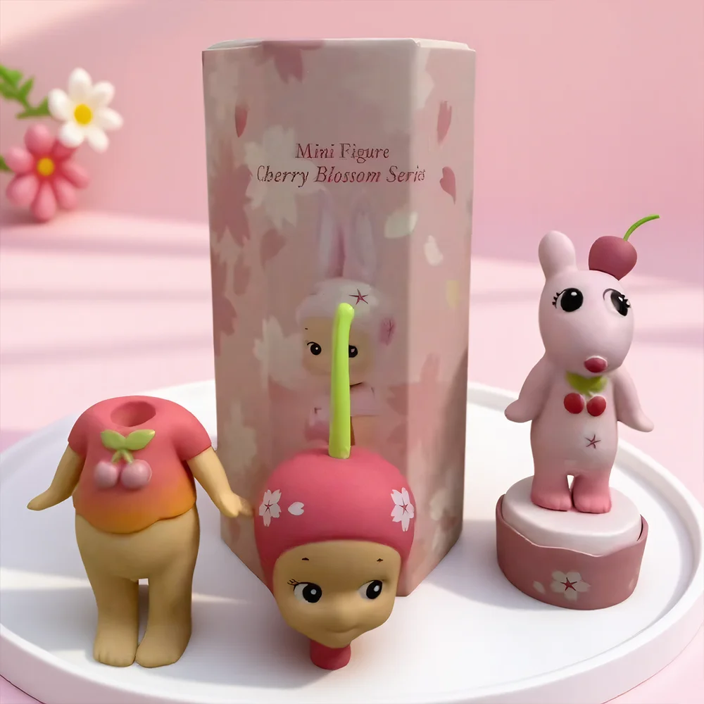 Новая горячая мини-фигурка ангела высокого качества, серия «Цветок вишни», слепая коробка, милая мини-аниме, декоративная детская подарочная серия-сюрприз