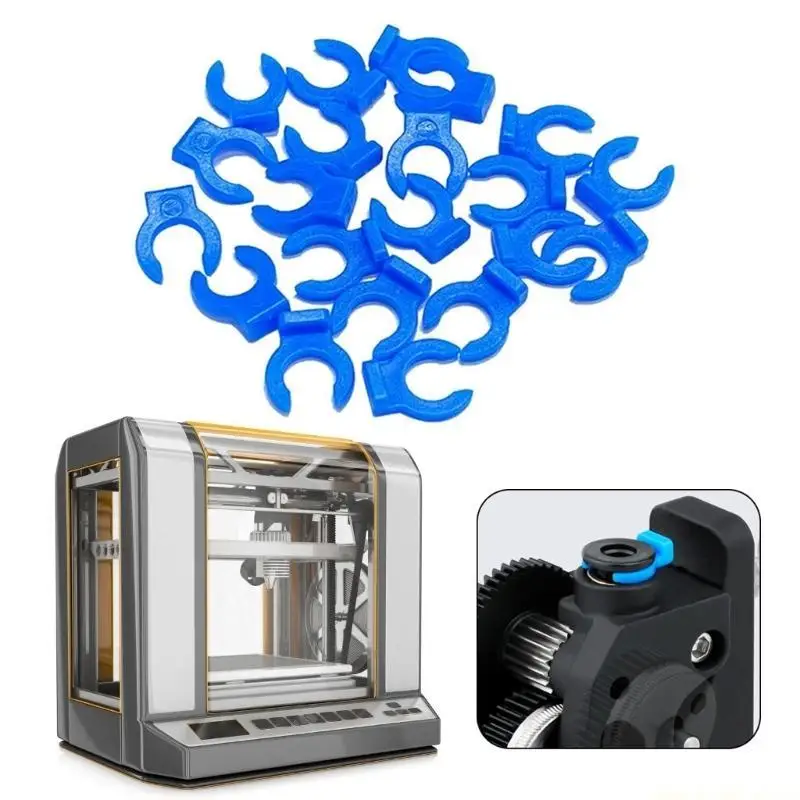 

3D Printer PTFE Bowden Hose Connectors, 4mm Air Pneumatic Fittings for Accessory Plastic Coupling Clip