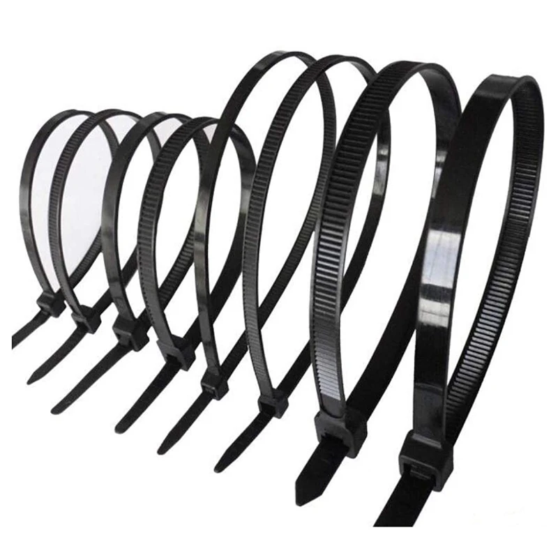 500PCS Cable Ties Black Heavy Duty Zip Ties 2.5 X 100Mm, 2.5 X 150Mm, 2.5 X 160Mm, 2.5 X 200Mm, 2.5 X 300 Mm