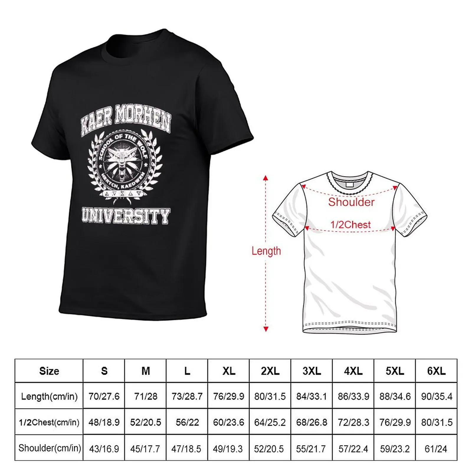 Kaer Morhen University T-Shirt custom shirt plus size tops new edition plain mens cotton t shirts