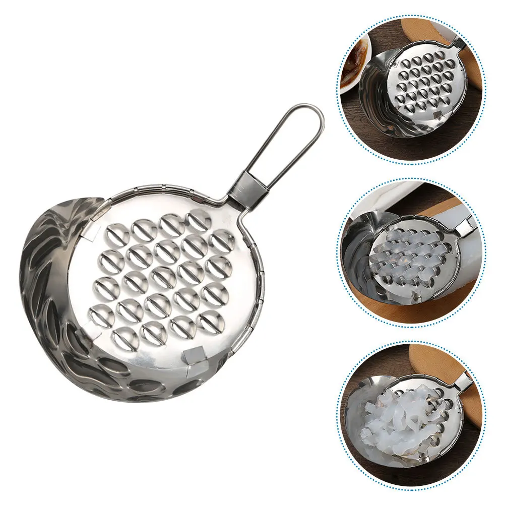 

1Pcs Stainless Steel Kitchen Gadget Scraper for Liangpi Tool Jelly Scraping Device Multi-Functional Food Grater Household Use