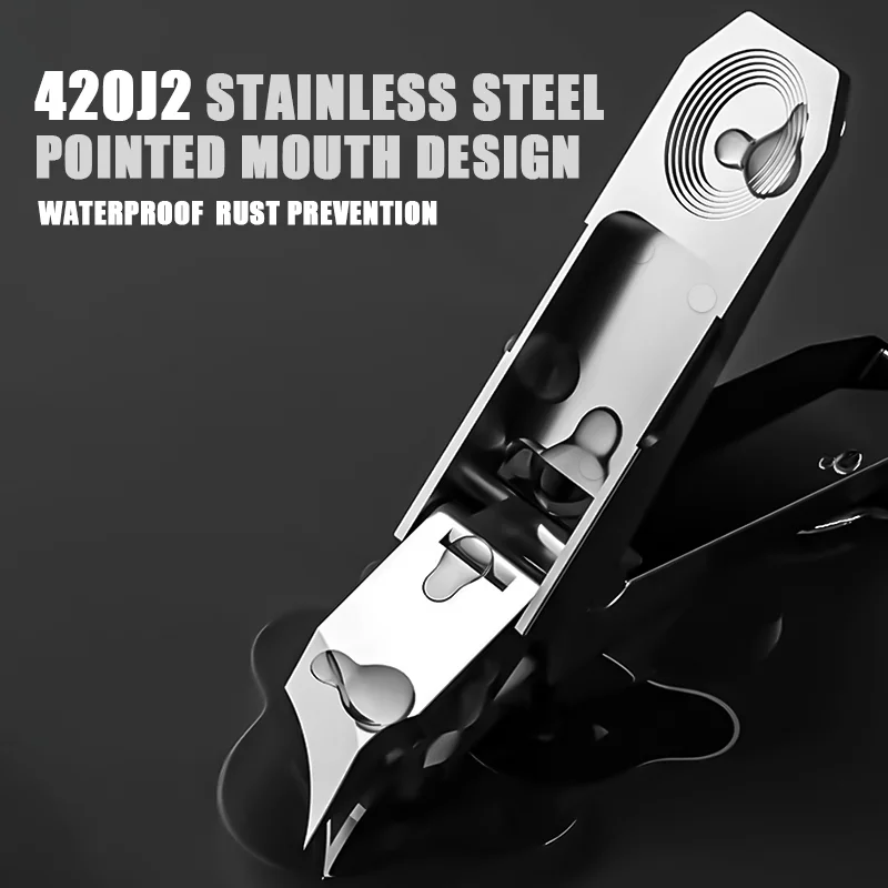 Innovadores cortaúñas plegables en ángulo, alicates para uñas plegables, tijeras para uñas de acero inoxidable, herramientas portátiles para decoración de uñas de viaje