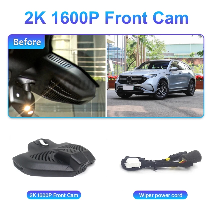 4K 2160P Auto DVR Dash Cam Achteruitrijcamera voor Mercedes Benz GLC X253 GLC Coupe C253 AMG GLC43 GLC63 EQC400 EQC GLC300 GLC300d GLC300e - afbeelding 1