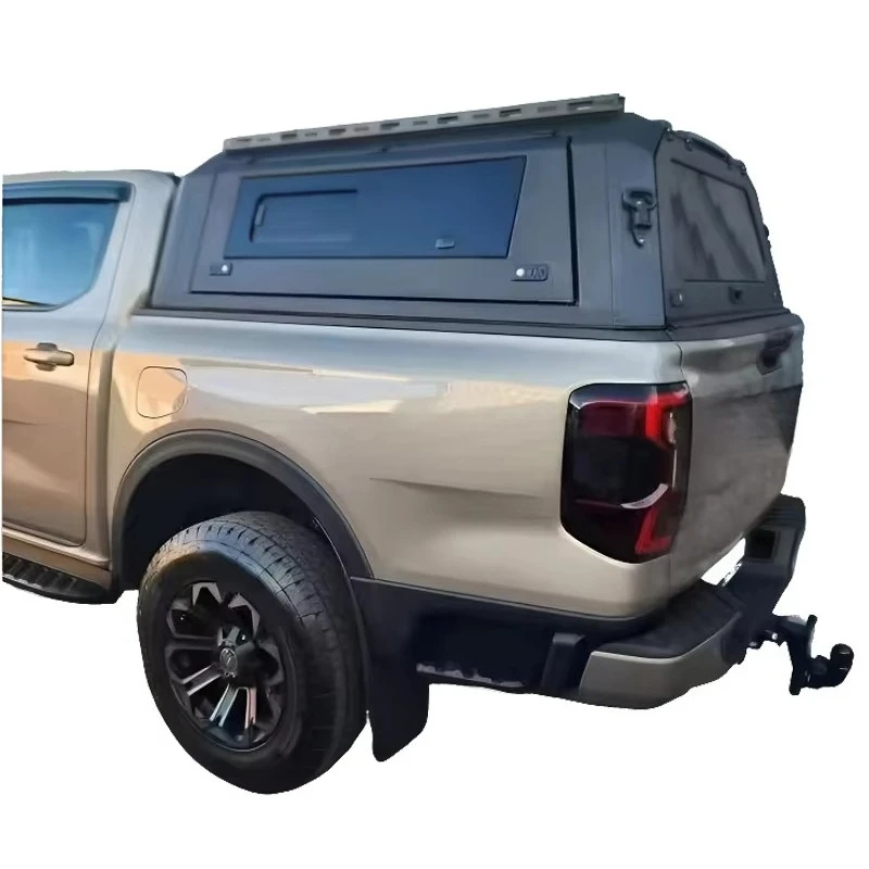 DECAI 4x4 Aluminum Truck Bed Hardtop Topper Canopy for Toyota Tundra Navara F250 Silverado1500-Waterproof Universal Fit No Drill