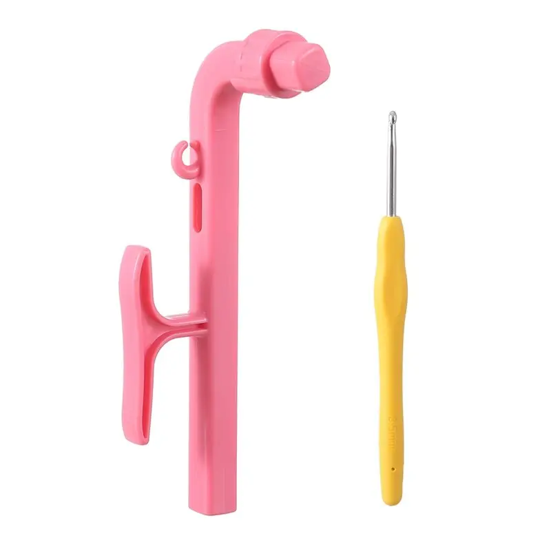 

【NOW SAVE】Регулятор и направляющее напряжение пряжи, помощник для вязания крючком для начинающих, инструмент Magic Ring 3 в 1 для вязания крючком и вязателей A