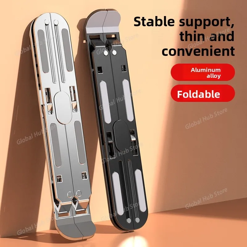 Laptop Stand Desktop with Height Increase Folding Portable Support Aluminum Alloy Tablet Portable Office Use