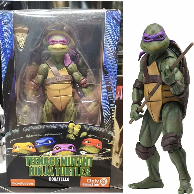 Figurine de dessin animé tortue Ninja Neca 1990, Version Film, édition limitée, Figurine d'action 16cm GK, modèle de salle en Pvc, ornement, cadeaux d'anniversaire