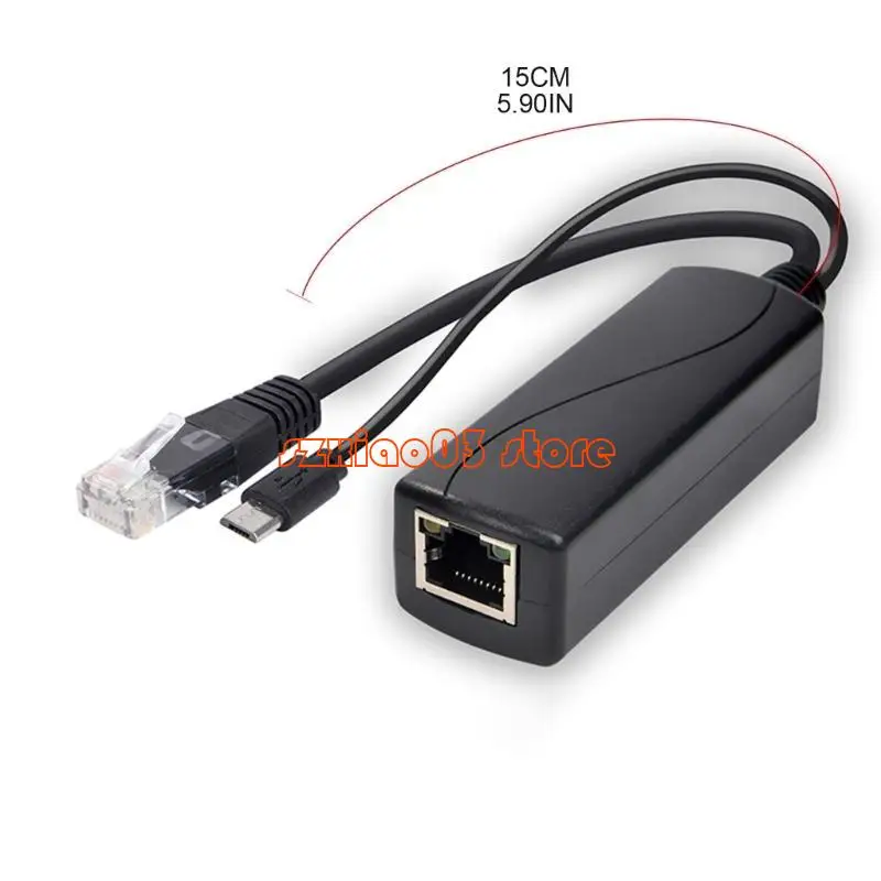 103C Poe Splitter 48V 5V MicroSB Power sobre o do adaptador Ethernet