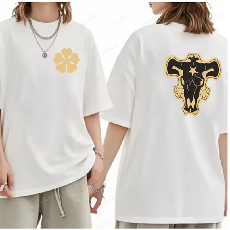 

Men and Women Anime Black Clover Fashionable Short Sleeved T-shirt Hip-hop Street Summer Pure Cotton Comfortable Clothing