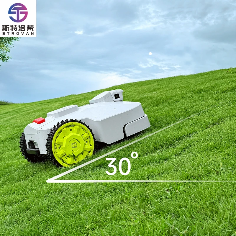 

STLF Newest Mini Smart Robotic Lawnmower Automatic Remote Water Proof Garden Lawn Battery Trimmer Robot Lawn Mower for Sale