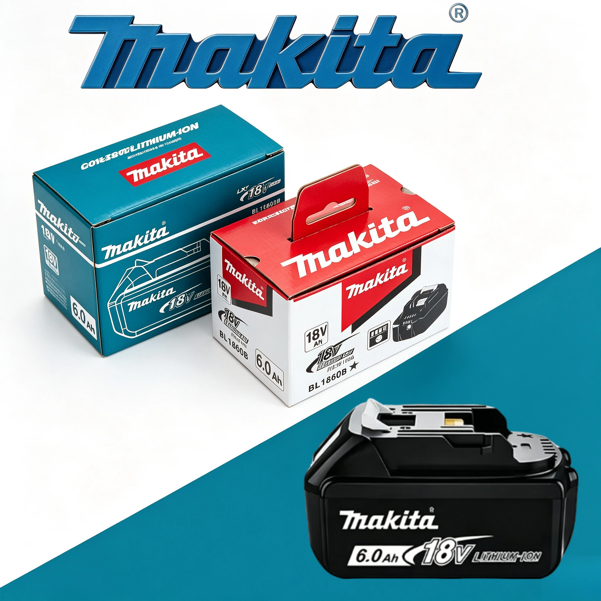 Makita 18V 5.0Ah 6.0Ah  Rechargeable Lithium Ion Battery BL1840B BL1850B High Airflow Cordless Garden Cleaning Electric Blower