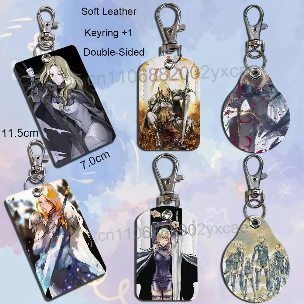 Halloween Teresa Claymore Clare  Card Holder With Keychain Executive Protection For Bank Credit Subway Bus Case