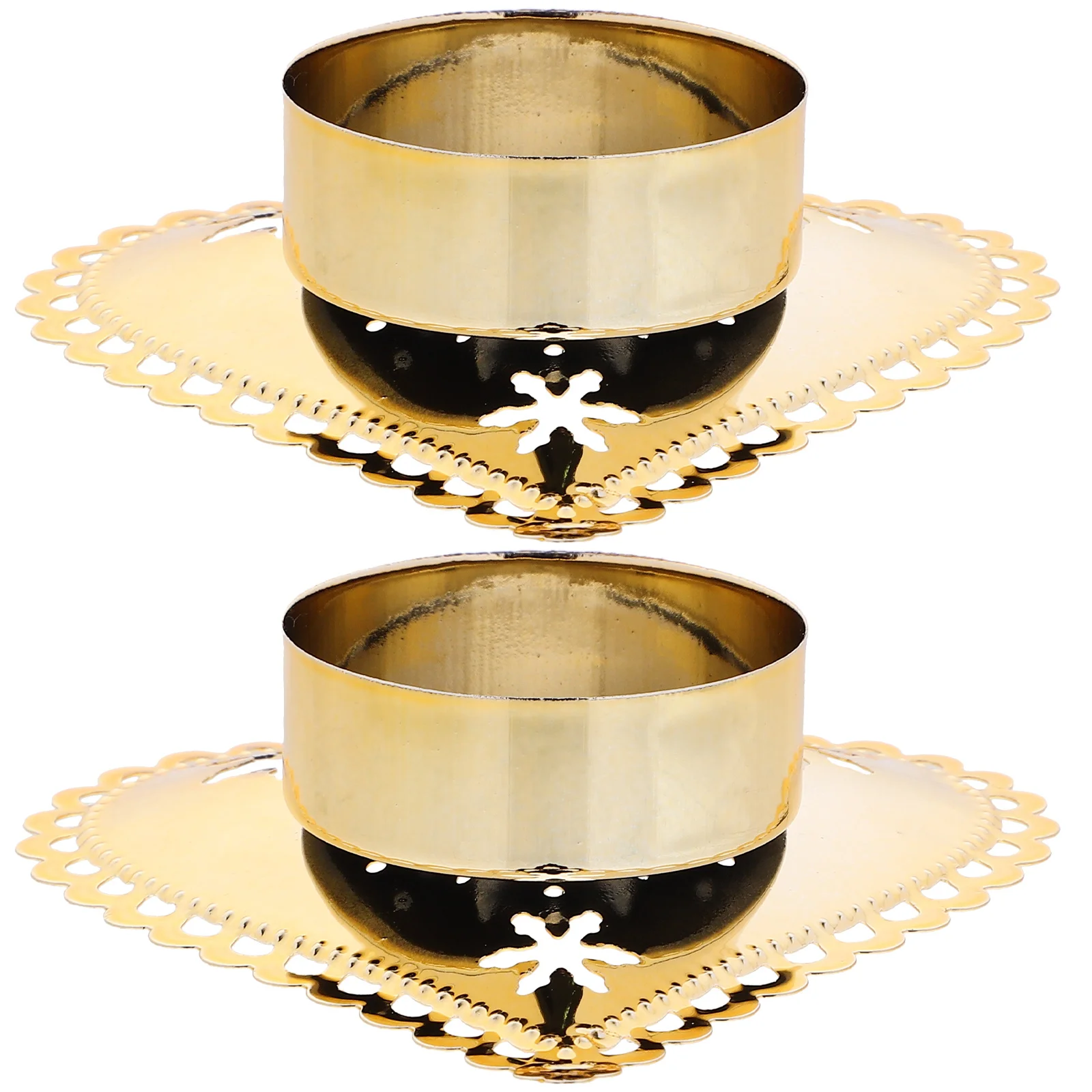 2 قطعة شكل قلب عيد الميلاد حامل معدني عيد الميلاد Tealight حامل سطح المكتب ديكور شمعدان معدني