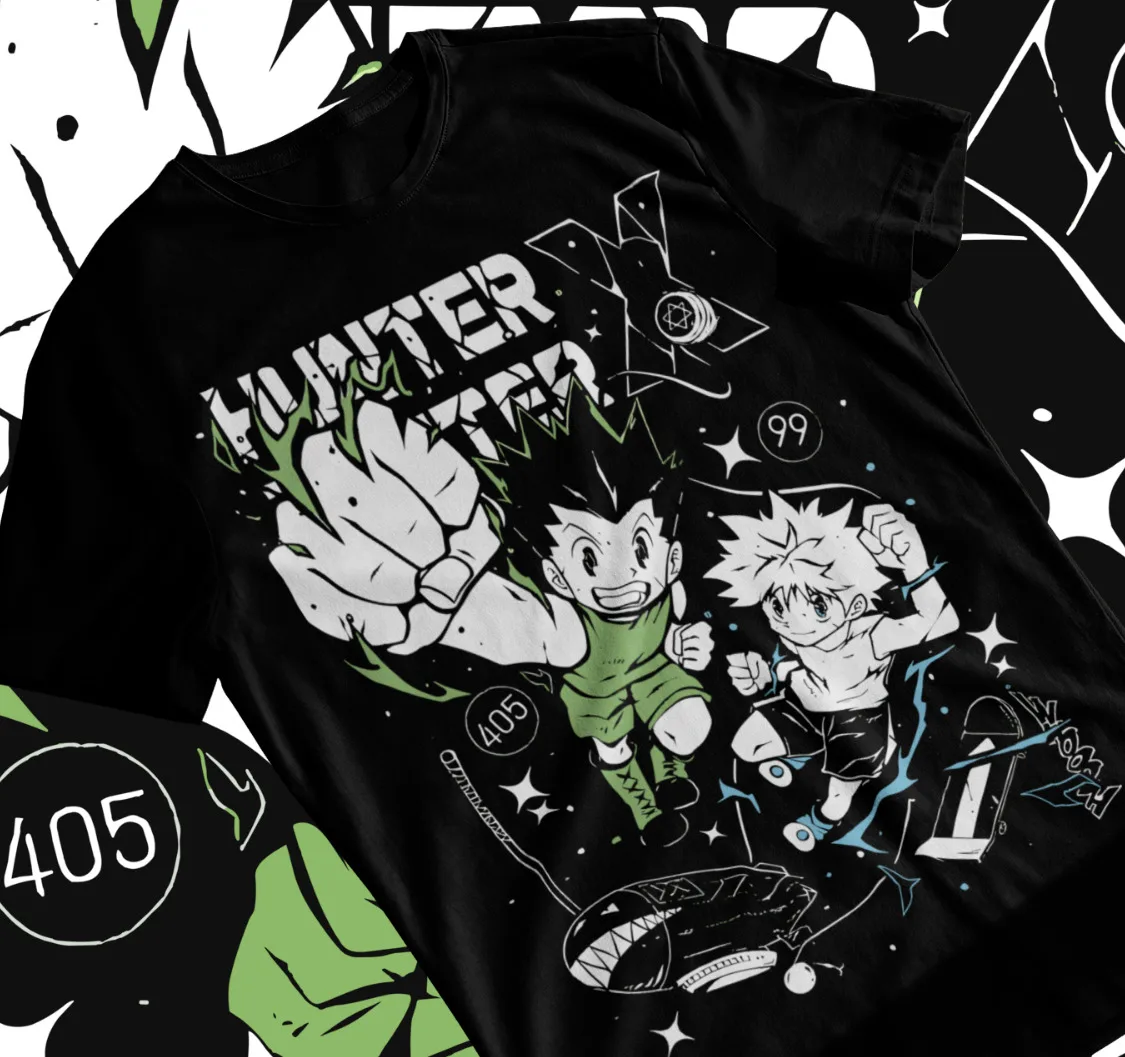 Anime T-Shirt, Hisoka Anime Manga Gon Killua Hunter Shirt Soft Tee All Size