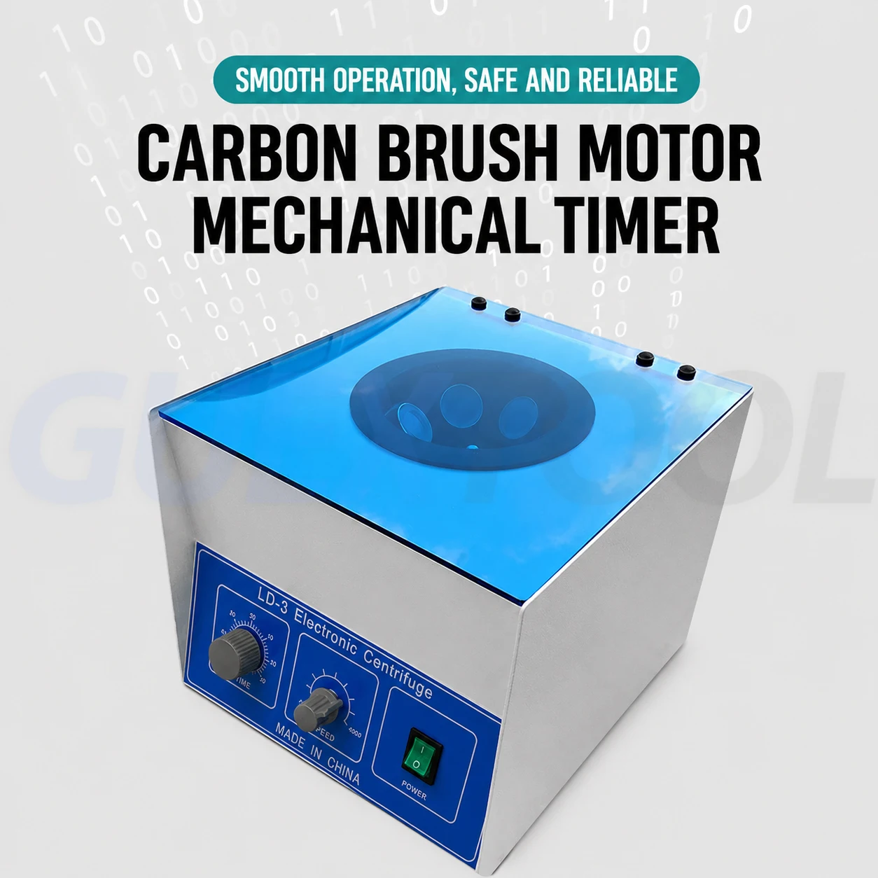 LD-3 Laboratory Electric Centrifuge 50ml × 6 Tubes 4000rpm Blood PRP Centrifuge Centrifugal 2770xg Centrifugal Force 0-4000rpm