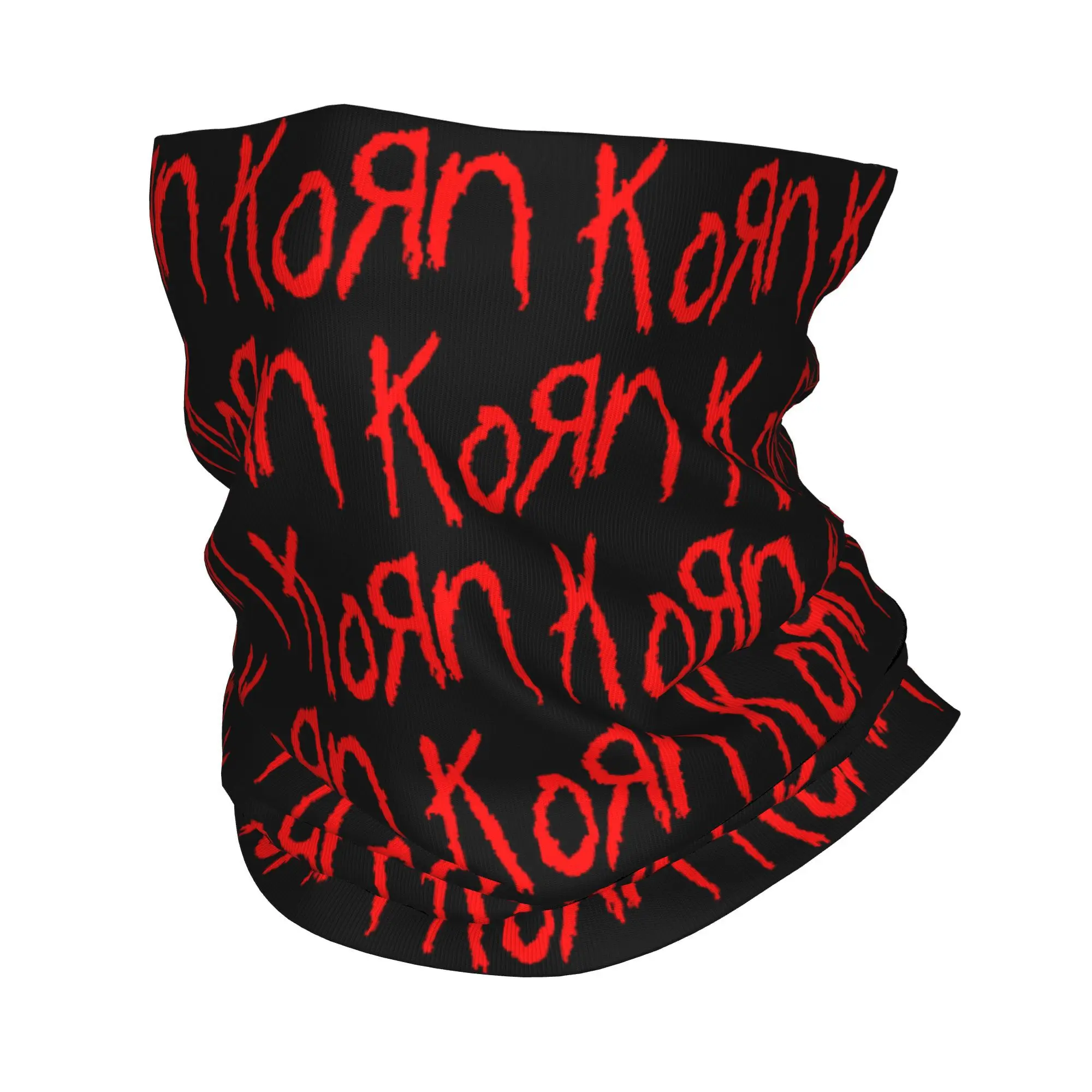 Custom Korns Rock Roll Bandana Neck Gaiter UV Protection Face Scarf Cover Women Men Heavy Metal Music Headwear Tube Balaclava