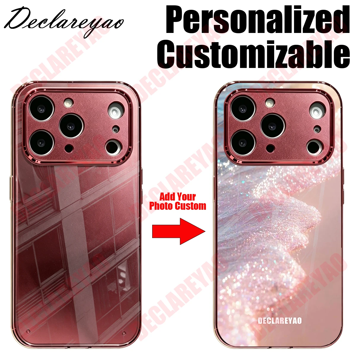 DECLAREYAO DECLAREYAO Custom Glass Case For iPhone Air XR 6 SE2 2020 Xs 8 2022 Max SE3 6S SE 11 13 Pro 14 Plus 7 16 15 17 16e X 12 Cover - Aliexpress Deal