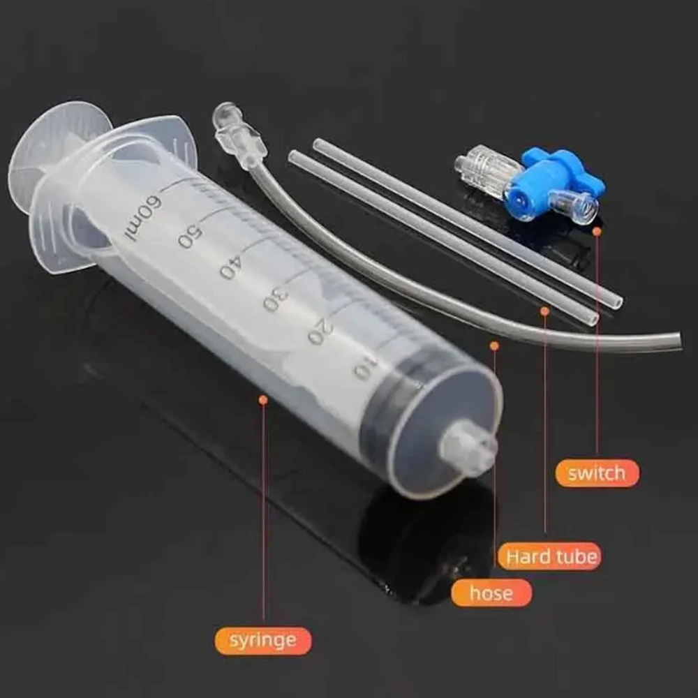 دراجة لايحتاج الإطارات السائل حقن أداة 60 مللي الإطارات لايحتاج مانع التسرب حاقن النفط المعدنية تغيير أداة لأدوات إصلاح الدراجة #2