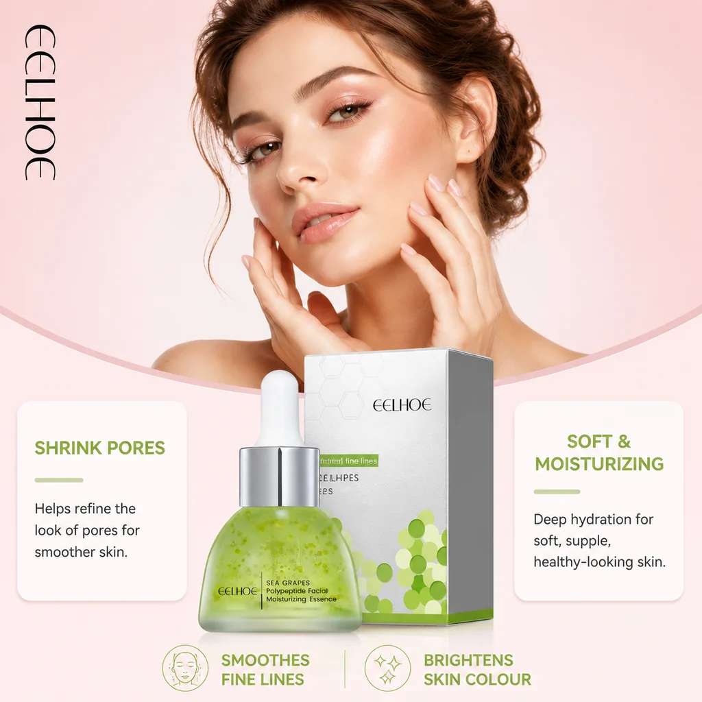 Eelhoe Sea Grape Multiskin Essence Gently Moisturize Facial Skin Reduce Wrinkle Hydrating Moisturizing Tender Refreshing Essence