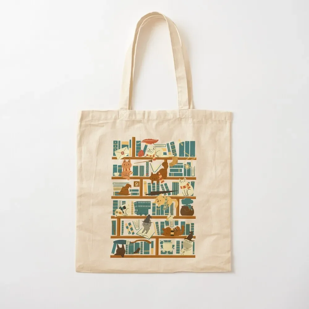 

Library Magic School Tote Bag Women bags reusable shopping bags eco bag folding Tote Bag