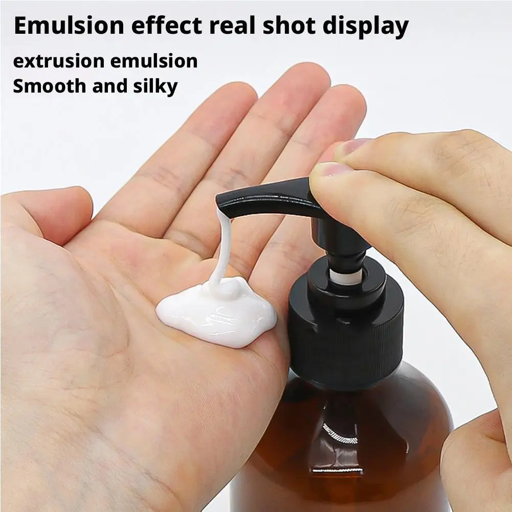 500ml PET Empty Pump Refillable Bathroom Shampoo Shower Gel Press Bottles Dispenser Kitchen Dish Plastic Liquid Container