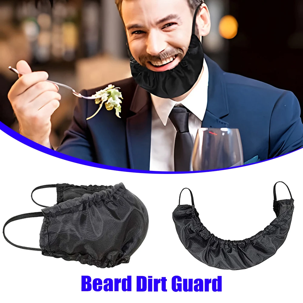 

Soft And Skin Friendly Beard Bib Portable Beard Protector Waterproof Oil Splash Beard Cover Adjustable Face Beard Styling Tools