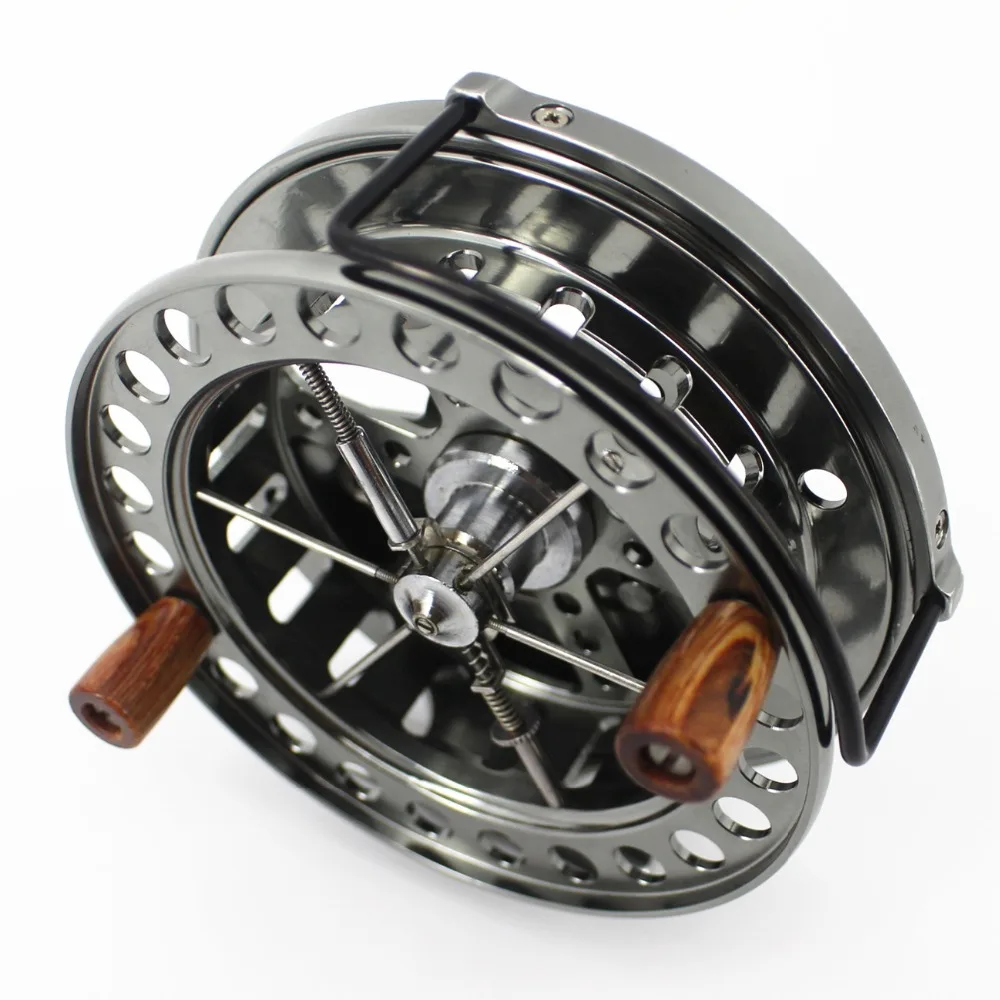 CNC Machined Aluminum Center Pin Centrepin FLoating Reel 113.5mm 4 1/2 inches Line Guard Steelhead Salmon Trotting Fishing