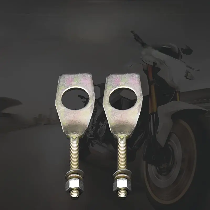 

2-Piece Motorcycle Chain Tensioning Adjuster for DY100 GS125 WY125 Kilopound Rear Pull Chain Tensioner