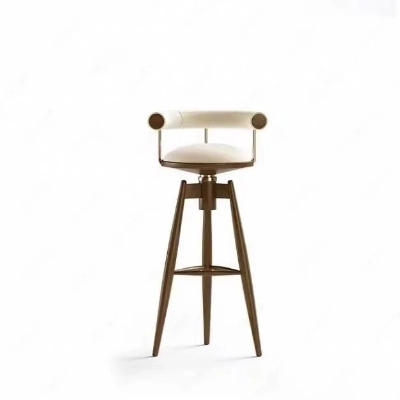 New Nordic light luxury metal bar chair household island