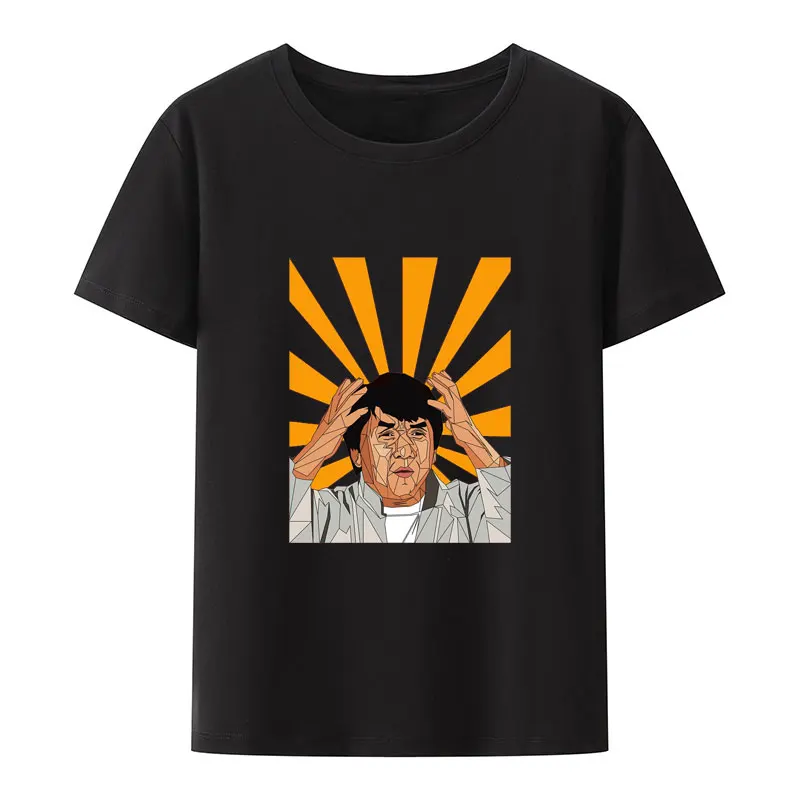 Legend Jackie Chan Modal Tee Shirt Funny Men Women Short Sleeve Graphic T Shirts Creative Men's Clothing Leisure O-neck Tops